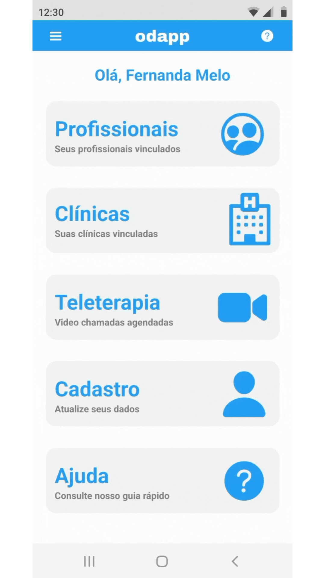 aceitar vinculo clinica