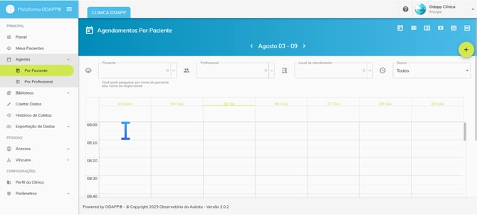 Como personalizar a visualização da agenda 2.1